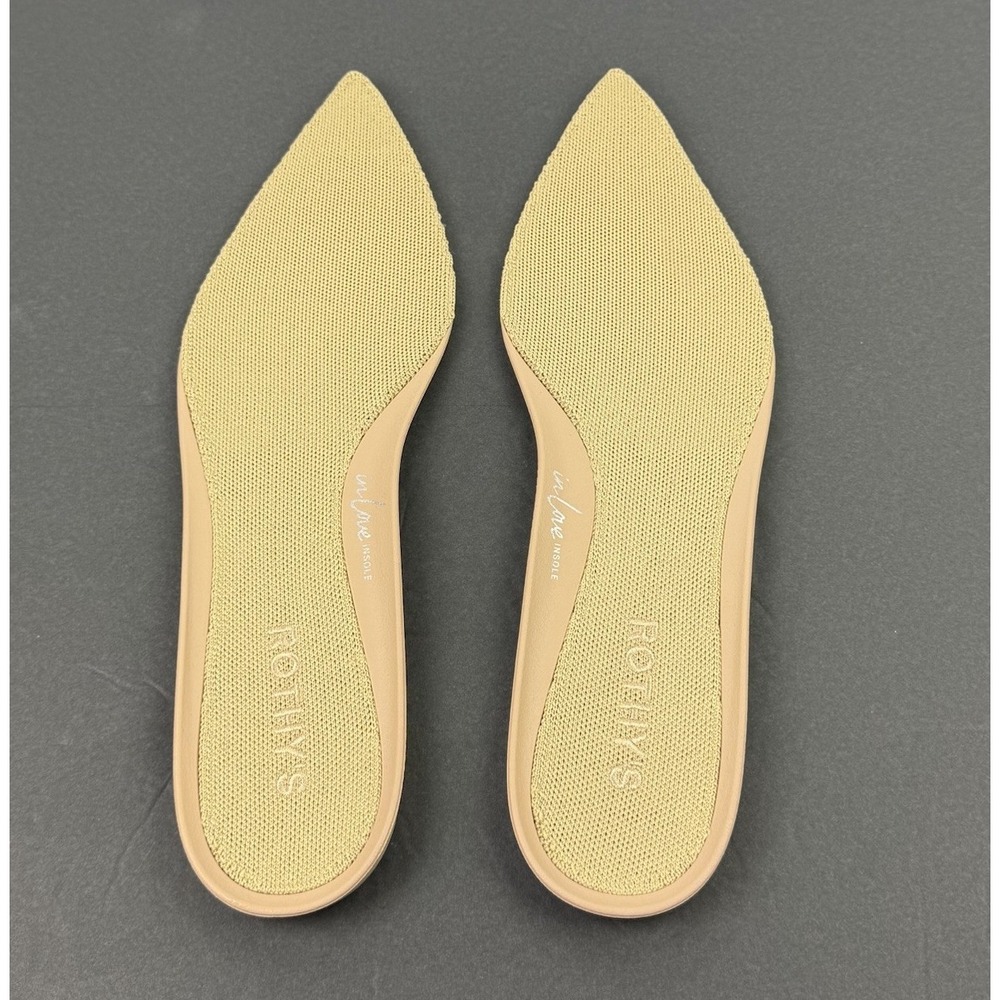 Rothy's The Petal Point Flats 10.5 White Knit Bridal Chic Floral Appliqué NEW - Picture 10 of 10